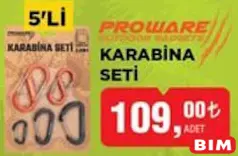PROWARE KARABİNA SETİ 5'Lİ